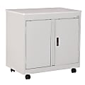 Sandusky® Steel Mobile Utility Cabinet, Dove Gray