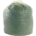 Stout® EcoSafe-6400 Compostable Compost  Bags, 0.85 mil, 64-Gallon, Green, Box Of 30