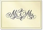 Viabella Wedding Greeting Card With Envelope, Mr. And Mrs., 5" x 7" 1 thumbnail image