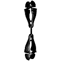 Ergodyne Squids 3420 Swiveling Dual-ClipGlove Holders, 5-1/2", Black, Set Of 6 Holders