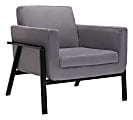 Zuo® Modern Homestead Lounge Chair, Gray/Black 1 thumbnail image