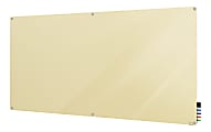 Ghent Harmony Magnetic Glass Unframed Dry-Erase Whiteboard, 48" x 60", Beige