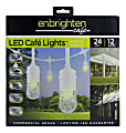 Enbrighten Classic LED Café Lights, 24', Indoor/Outdoor, White Cord/Multicolor Lights 1 thumbnail image