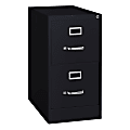 WorkPro 22"D Vertical 2-Drawer Letter-Size File Cabinet, Metal, Black 1 thumbnail image