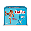 Cuties® Baby Diapers, Size 3, 16-28 Lb, Box Of 36