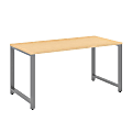 Bush Business Furniture Momentum Desk, 60"W x 30"D, Natural Maple, Premium Installation