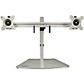 StarTech.com Dual-Monitor Stand - Horizontal - For up to 24 VESA Mount Monitors - Silver - Up to 24 Screen Support - ARMDUOSS 1 thumbnail image