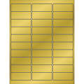 Tape Logic® Foil Labels For Laser Printers, LL210GD, 1" x 2 5/8", Rectangle, Gold, 30 Labels Per Sheet, Case Of 300 Sheets