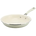 Martha Stewart Everyday Charlemont Ceramic Nonstick Round Aluminum Frying Pan, 10", Linen 1 thumbnail image