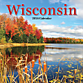 2024 TF Publishing Scenic Wall Calendar, 12" x 12", Wisconsin, January To December