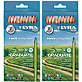 Dixon® Lyra Graduate Colored Pencils, 3.8 mm, Assorted Colors, 12 Pencils Per Cardboard Box, Pack Of 2 Boxes