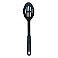 Winco Nylon Serving Spoon, Slotted, 12", Black