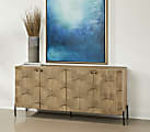 Coast to Coast Narvi 69"W Transitional Credenza With 4 Doors, Natural