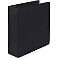 Samsill® Earth's Choice Label Holder 3-Ring Binder, 3" D-Rings, Black 1 thumbnail image