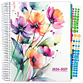2026-2027 Excello Brands Weekly/Monthly Academic Year Deluxe Teacher Planner, 8-1/2" x 11", Rainbow Floral, August To July, Total Qty 1 1 thumbnail image