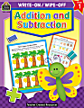 Teacher Created Resources Write-On/Wipe-Off Book, Addition And Subtraction, Grade 1 1 thumbnail image