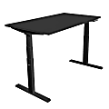 Mount-It! Dual-Motor Electric Standing Desk With Adjustable Height And 55"W Tabletop, Black