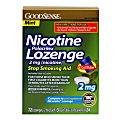 GoodSense® Nicotine Polacrilex Lozenge, 2mg (Nicotine), Box Of 72