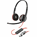 Poly Blackwire 3220 Stereo USB-C Headset + USB-C/A Adapter (Bulk) - Stereo - USB Type C, Mini-phone (3.5mm) - 8X228A6 1 thumbnail image
