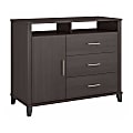 Bush Furniture Somerset Tall Sideboard Buffet Cabinet, Storm Gray, Standard Delivery 1 thumbnail image