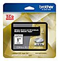 Brother TZE Premium Matte Laminated Tape, 0.94" x 26.2', White/Black 1 thumbnail image