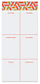 Office Depot® Brand Undated Weekly List Desk Calendar Pad, 4" x 9", Geometric, DX190674-005