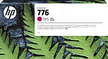 HP 776 DesignJet High-Yield Magenta Ink Cartridge, 1XB07A