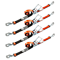 Rytash Tie-Down Ratchet Straps With Twisted Snap Hooks, 2" x 114", Red/Black, Pack Of 4 Straps 1 thumbnail image
