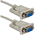 QVS Null modem cable - DB-9 Female Serial - DB-9 Female Serial - 10ft 1 thumbnail image