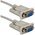 QVS Null modem cable - DB-9 Female Serial - DB-9 Female Serial - 10ft