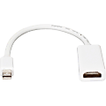 QVS MDPH-MF A/V Cable Adapter - HDMI A/V Cable - First End: 1x Mini DisplayPort Digital Audio/Video - MDPHMF 1 thumbnail image