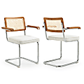 Glamour Home Azra Boucle Dining Accent Chairs, White, Set Of 2 Chairs 1 thumbnail image