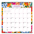 2023-2024 Plato 18-Month Monthly Office Wall Calendar, 12" x 12", Bonnie Marcus, July To December