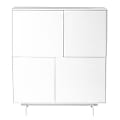 Eurostyle Birmingham 44"W Sideboard, High Gloss White