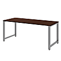 Bush Business Furniture Momentum Desk, 72"W x 30"D, Mocha Cherry, Premium Installation