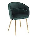 LumiSource Lindsey Chair, Green/Gold 1 thumbnail image