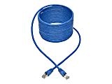 Tripp Lite Cat6a Snagless Shielded STP Patch Cable 10G, PoE, Blue M/M 25ft - 1 x RJ-45 Male Network - 1 x RJ-45 Male Network - Shielding - Blue