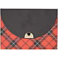 Markings by C.R. Gibson® Leatherette Journal With Magnet, 5-1/2" x 8-1/2", College Ruled, 256 Pages (128 Sheets), Plaid 1 thumbnail image