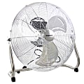 Impress 3-Speed High-Velocity Metal Fan, 18", Chrome