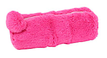 Office Depot® Furry Pencil Pouch, 3-1/2" x 9", Hot Pink 1 thumbnail image