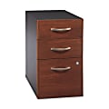 Bush Business Furniture Office C 15-7/10"D Vertical 3-Drawer Pedestal File Cabinet, Hansen Cherry