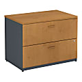 BBF Series A Lateral File, 2 Drawers, 29 3/4"H x 23 3/8"W x 35 11/16"D, Natural Cherry