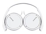 Sony® Studio Monitor Wired On-Ear Headphones, White, MDRZX110/WHI 1 thumbnail image