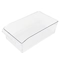 Martha Stewart Everyday 6.1-Quart Plastic Fridge Storage Container, Clear