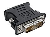 Tripp Lite DVI to VGA Adapter Converter DVI-A Analog Male HD15 Female - Display adapter - HD-15 (VGA) (F) to DVI-A (M) - black