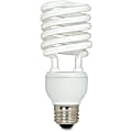 Satco 23-watt T2 Spiral CFL Bulb 3-pack - 23 W - 100 W Incandescent Equivalent Wattage - 120 V AC - 1600 lm - Spiral - T2 Size - White Light Color - E26 Base - 12000 Hour - 4400.3°F (2426.8°C) Color Temperature - 82 CRI