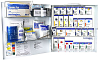 First Aid Only Smart Compliance ANSI B First Aid Large Metal Cabinet With Medication, 16-1/2"H x 15-3/4"W x 15-1/2"D, White 1 thumbnail image