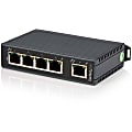 StarTech.com 5 Port Industrial Ethernet Switch - DIN Rail Mountable