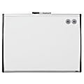 Quartet® Magnetic Dry-Erase Whiteboard, 17" x 23", Steel Frame With Black/Silver Finish