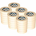 Business Source Utility-purpose Masking Tape - 60 yd x 1"- 3" Core - Tan - Crepe Paper Backing - Pressure Sensitive -  - 16461CT 1 thumbnail image